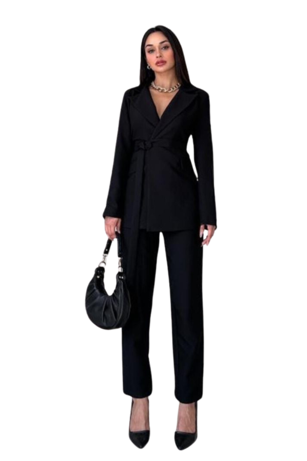 Ensemble Tailleur Noir Élégant