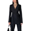 Ensemble Tailleur Noir Élégant