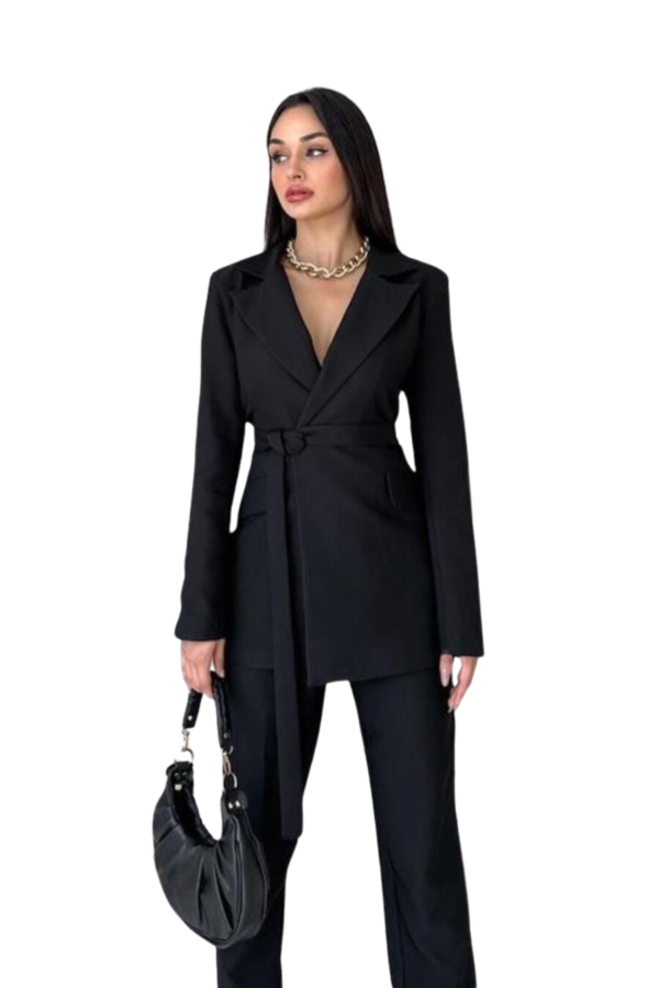 Ensemble Tailleur Noir Élégant